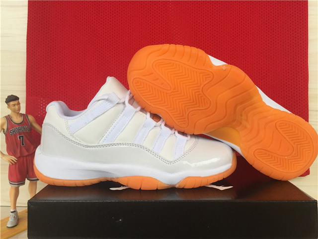 Women Air Jordan Shoes 11 Low Citrus - Click Image to Close